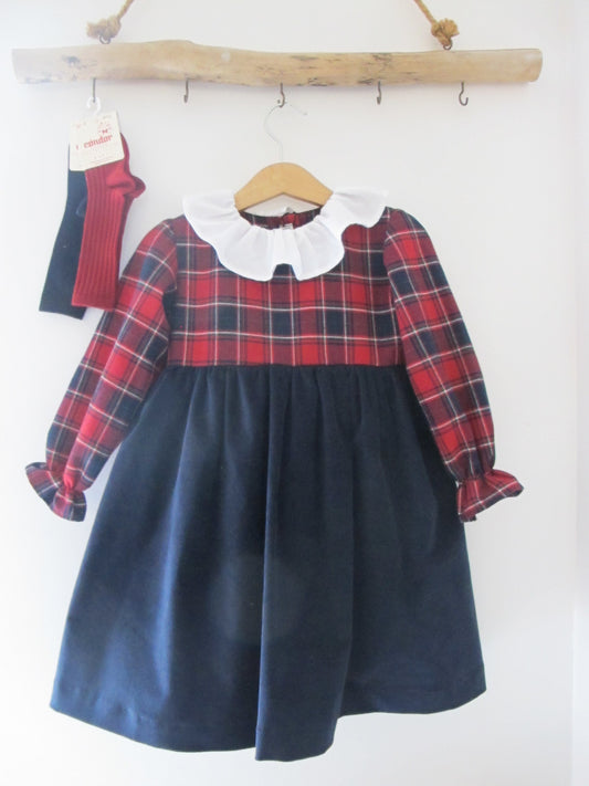 VESTIDO XADREZ GOLA