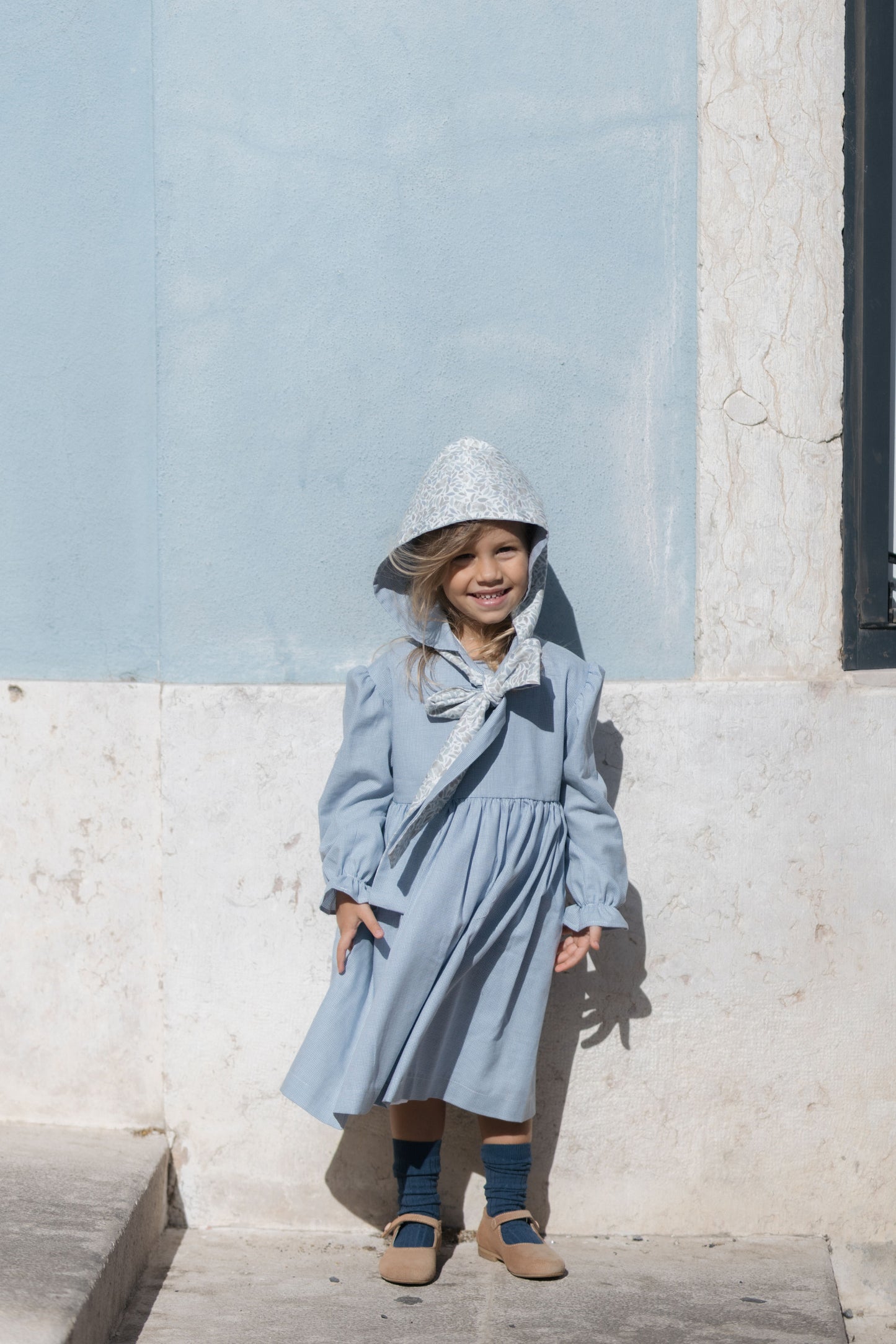 VESTIDO XADREZ CARAPUÇO